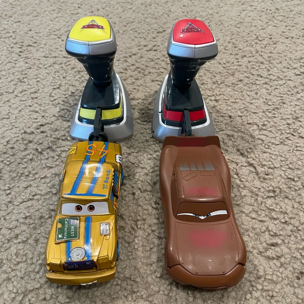 Cars Remote Control Playset - Yellow & Brown